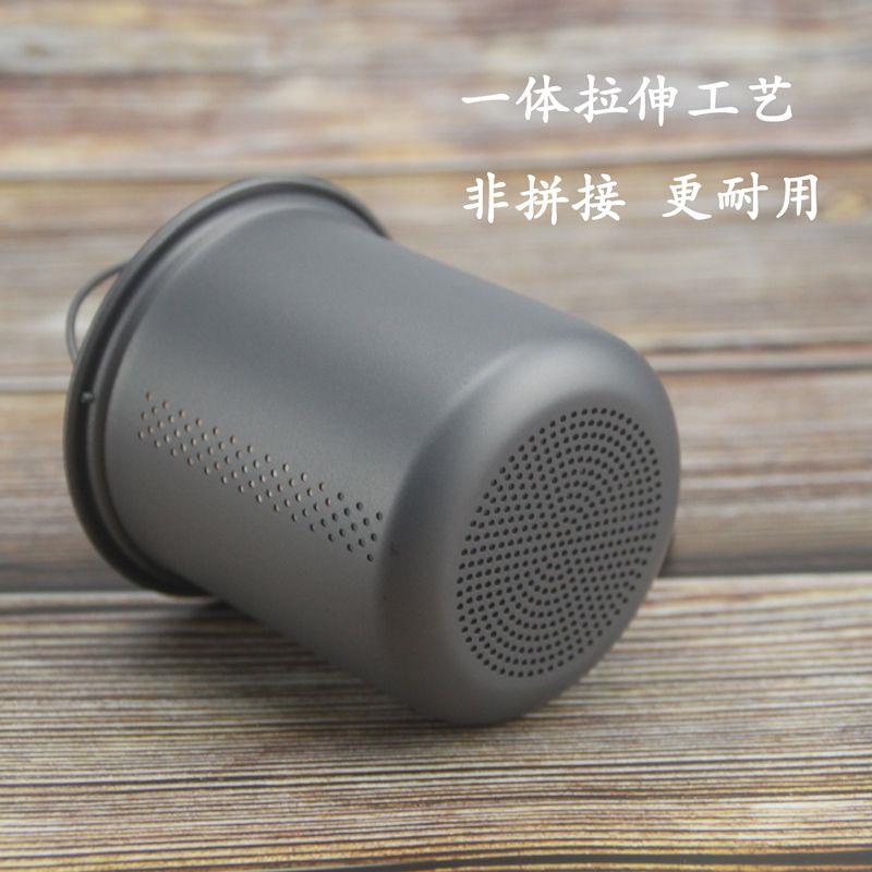 户外超轻茶滤新款纯钛茶