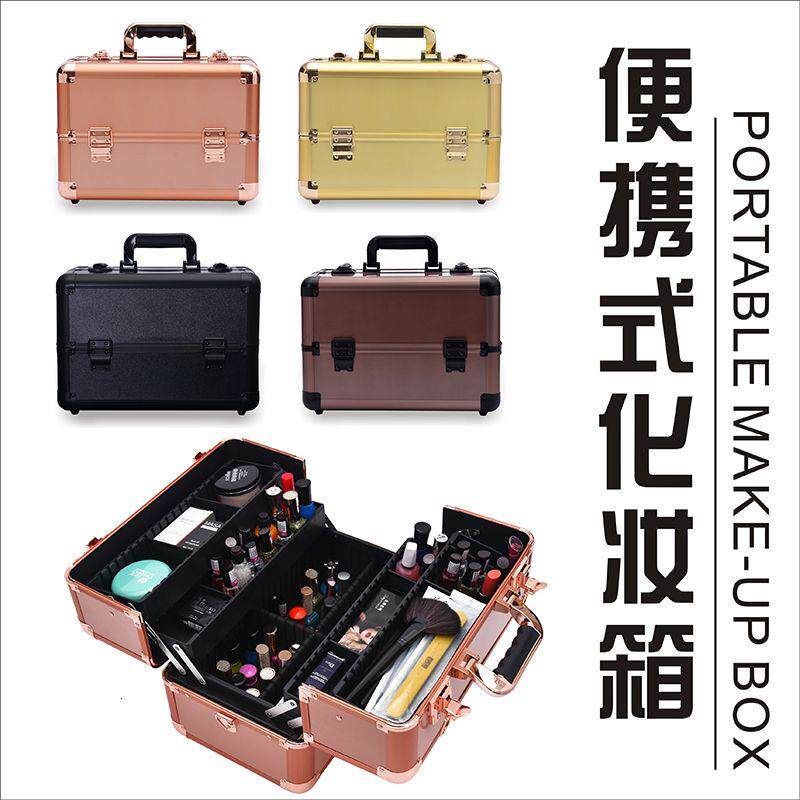 大号手提化妆箱师家用外