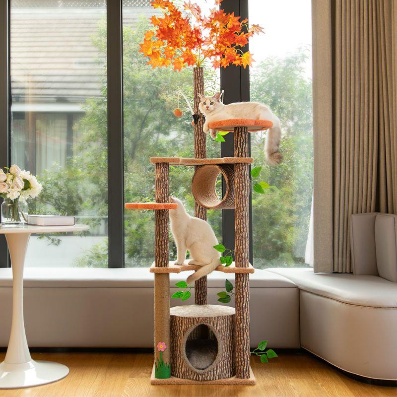 猫爬架猫窝一体树屋四季
