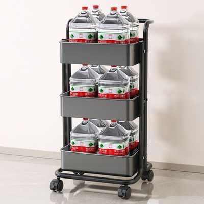 小推车置物架厨房落地卧室多层婴儿零食移动浴室卫生间收纳储物架