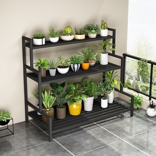 高级铁艺落地多层吊花架现代简约超高颜值植物架阳台户外定制