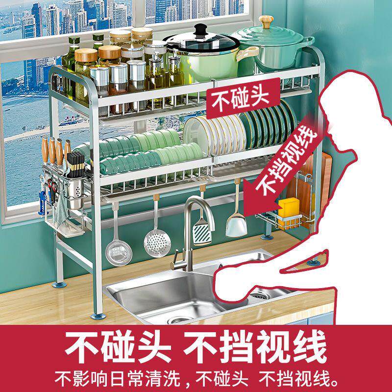 加厚碗架沥水304不锈钢碗