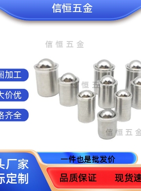 PFSSN2/3/4/5/6/8/10/12定位珠光身碰珠定位柱ZAL01球头柱塞