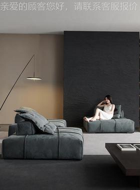 意大利式axteb Panama巴拿马沙发磨简砂布设计师极r展X92厅豆腐模