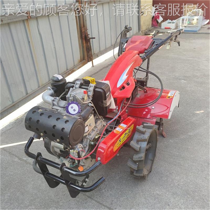 大直连四后旋微把耕机 电启JGY动园耕驱果地松土机 手可旋转开沟