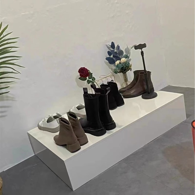 模特网红直播婚纱服装店站台试衣台模特地台演讲增高台摆件底座展