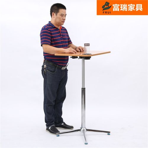 站立式升降桌床侧边桌笔记本电脑桌可移动工作台沙发卧室办公桌子