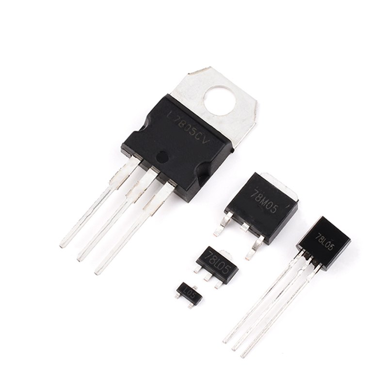 5V三端稳压管L7805CV LM 78L05 78M05 SOT23/89 TO92/252/220芯片