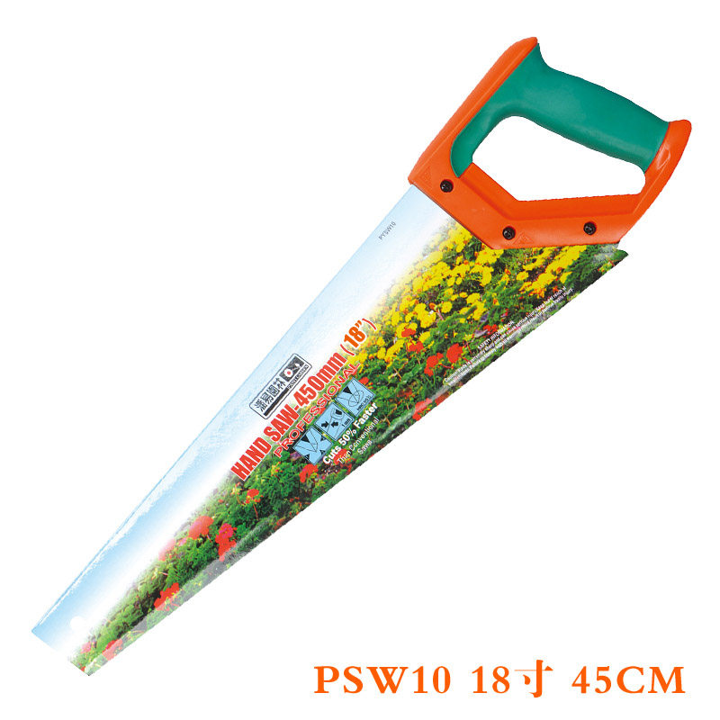 潘易园林手板锯树枝锯铝合金手工锯木工锯子木柄带套手锯伐木锯