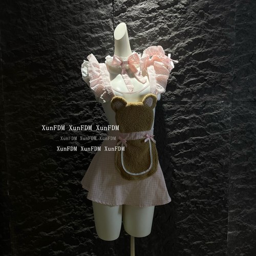 性感纯欲小熊女仆围裙可爱套装