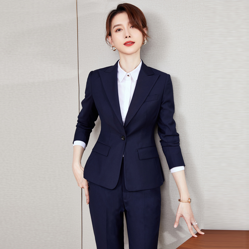 高端西装套装女气质春前台经理正装公务员面试服装女工作服职业装
