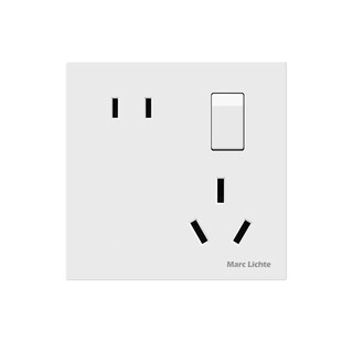 一开五孔插座开关16a空调大功率错位二三插86型一开16A斜五孔插座
