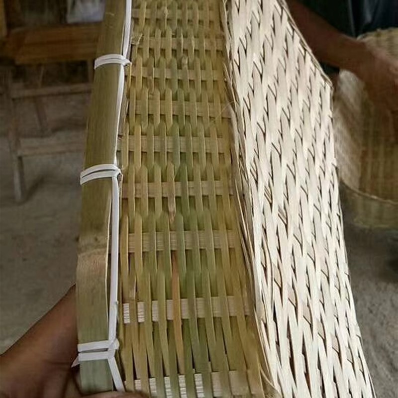 竹编竹制品方形水果篮竹篮子竹簸箕果盘菜筐方形馒头筐点心篮包邮