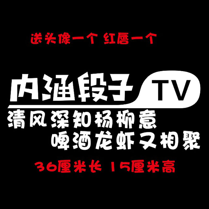 内涵段子车贴DIY尾标后挡玻璃定制订做个性搞笑句子创意反光贴纸