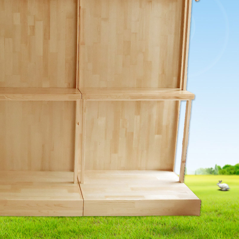 超市粮油货架展示架商店小卖部便利店实木多功能单面靠墙陈列柜