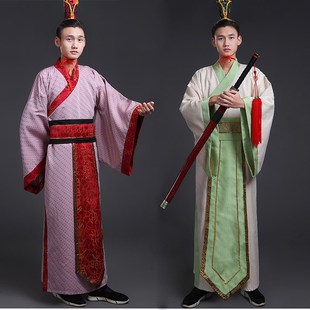 古装 民族 汉服男秦汉三国唐朝士兵楚国将军大臣剑客武将武侠风唐装