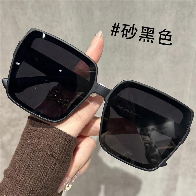 大框墨镜女款2024n新款防紫外线适合方圆脸显脸小方框偏光太阳眼