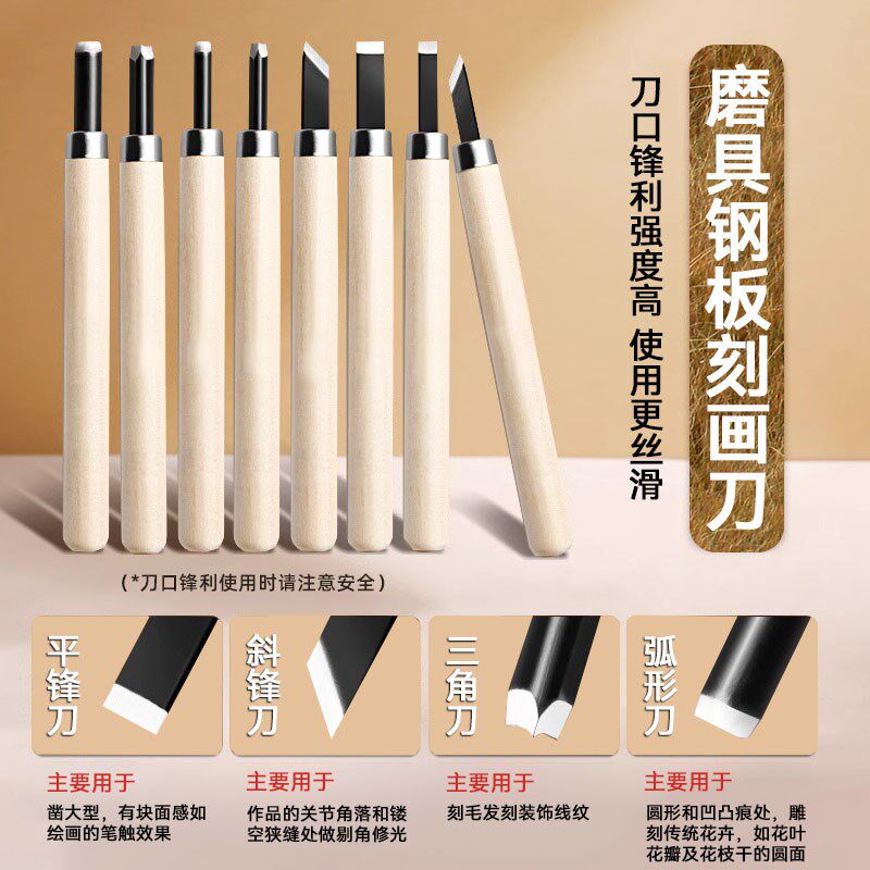 版画工具全套装胶板版画工具全套版画材料油墨w刻刀板画木刻板版