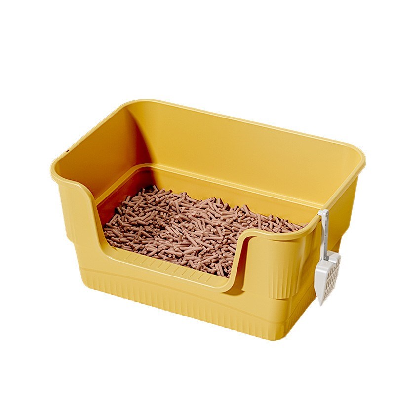 超大号猫砂盆半封闭式猫厕所特大号加厚加深防外溅半Z包围猫沙盆