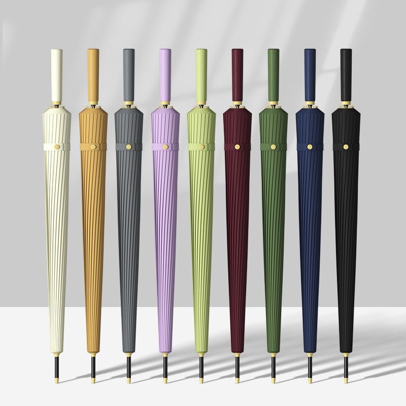 24骨长柄雨伞大号超大加大加固加厚抗风暴伞双人结R实抗风定制log