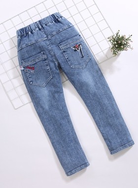 男童秋款2021单裤子中大童春z秋学生长裤帅气男孩牛仔裤韩版宽松