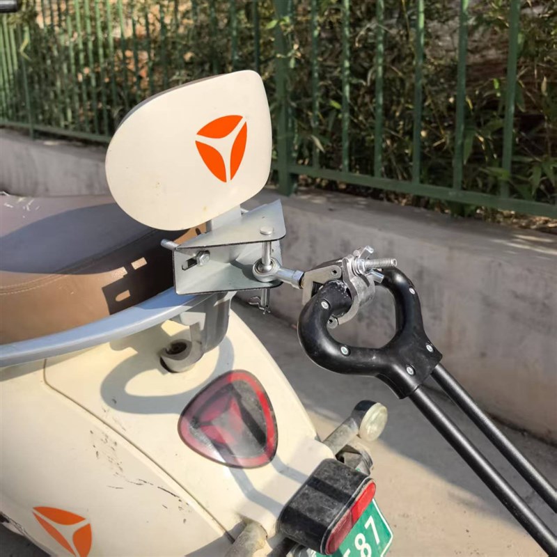 露营车连接杆电动车m后挂小拖车配件摩托车后拉杆摆摊车买菜小拉