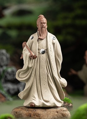 张三丰摆件道g家祖师陶瓷历史人物雕像功夫太极桌面装饰工艺品道