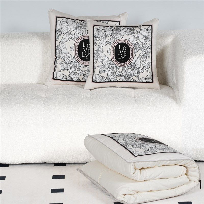 抱枕被子二合一两用车载折叠午睡毛毯枕I头夏季空调被高级轻奢定,居家布艺,抱枕被,淘宝优惠券,粉丝福利购,淘宝优惠卷