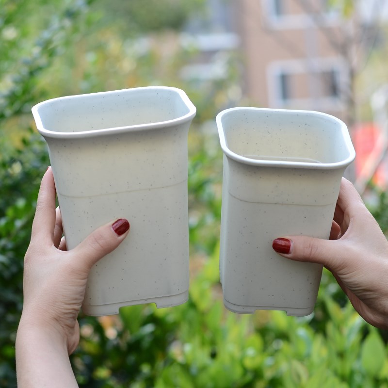 酢浆草花盆多肉大口径塑料小号高款花K盆万象盆方形酢浆草花盆