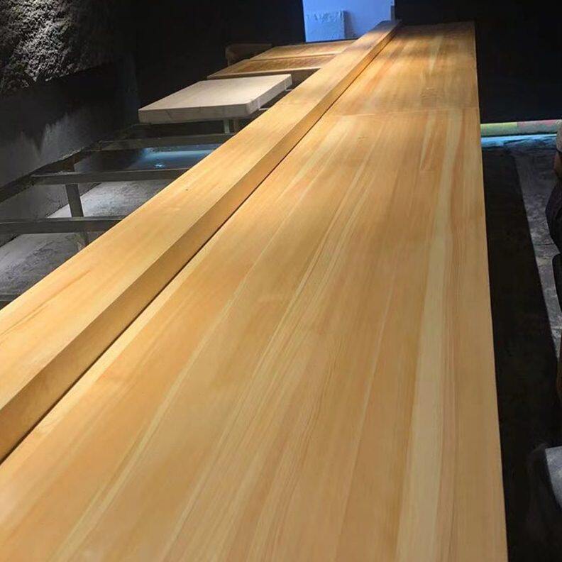 日本桧木实木吧台桌面菜板木料砧板料木方日式柜子家具定制