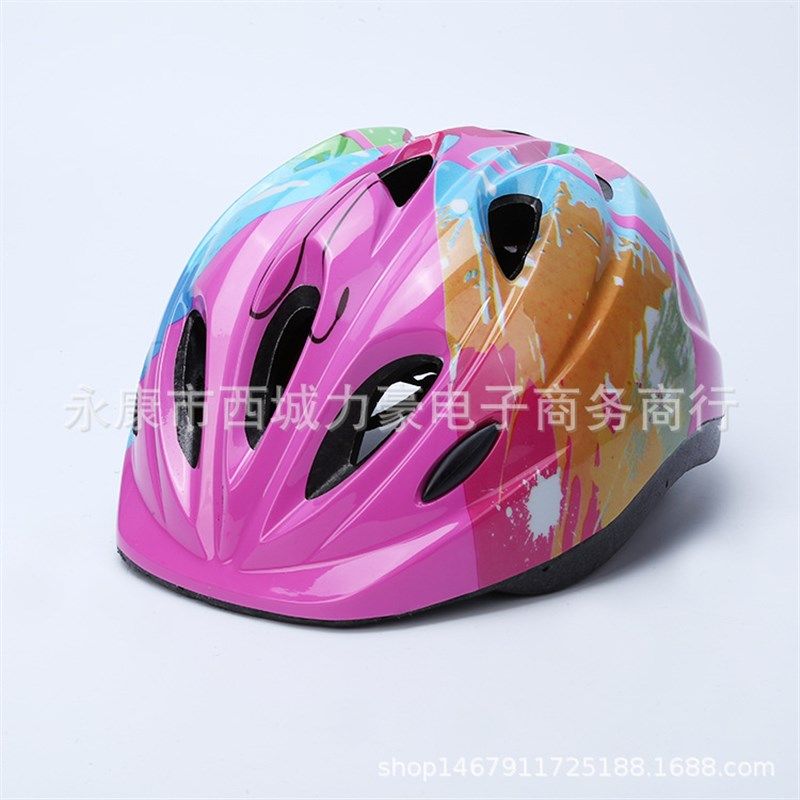 儿童款仿一体黑泡沫可调扭扭车头盔平衡车山地车骑行头盔轮滑板