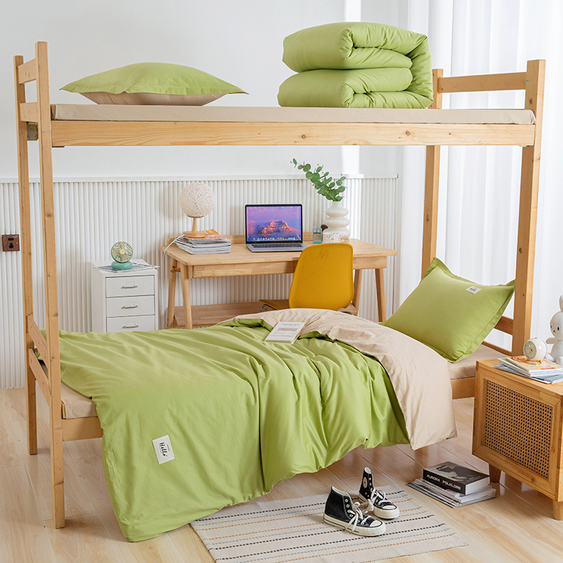 大学生宿舍床上三件套六件套纯棉全棉高中L床单人被褥垫一整套新