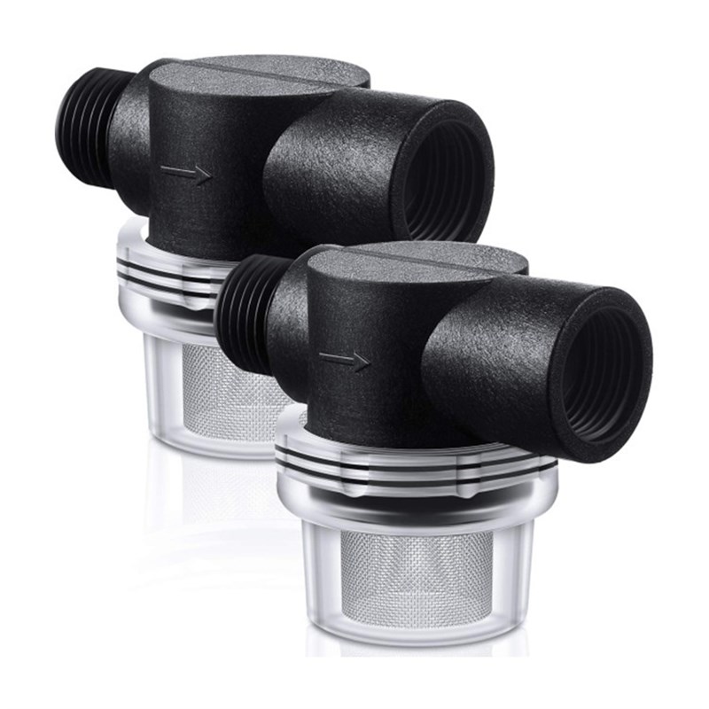 6分20目304不锈钢网内丝螺纹过滤器塑料透明自来水前置管道25mm