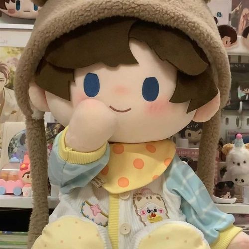 春日甜饼铺娃衣40cm棉花娃娃坐姿娃衣可爱衣服公仔爬服连体哈衣