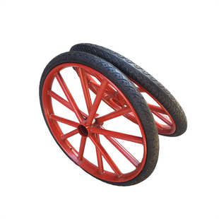 26加厚钢圈载重型建筑工地手推车斗轮子工矿板车防刺实心轮胎耐磨