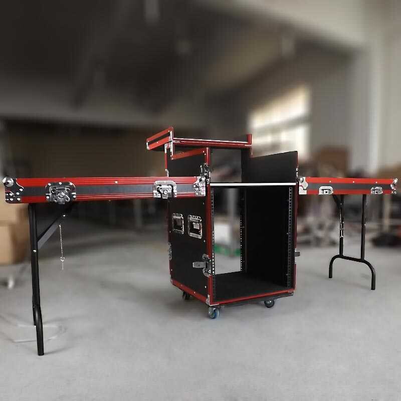 专业16U航空箱机柜音响功放柜调音台无线话筒舞台12U防震收纳箱