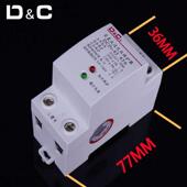 63A 32A 自复式 过欠压保护器220V家用防雷过压欠压延时保护器25A