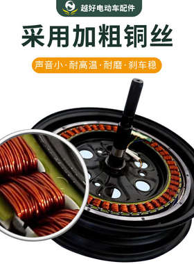 电动车电机20寸48V60V500W800W1000W电动自行车四轮车改装电动机
