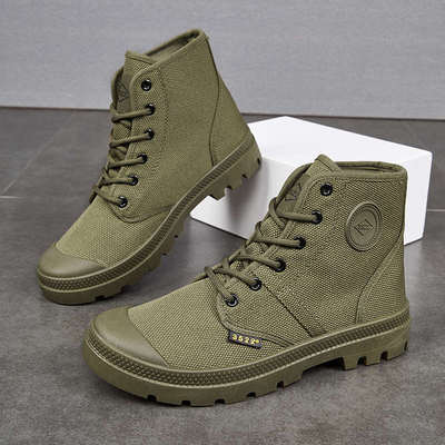 3522劳保鞋男高帮软底轻便透气防臭户外徒步单靴保暖加绒加厚棉鞋