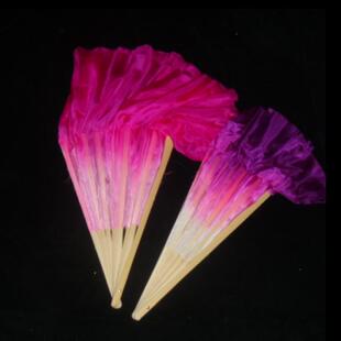 2023新款胶州秧歌扇子粉色广场舞淮海戏韵扇子跳舞专用1尺真丝扇