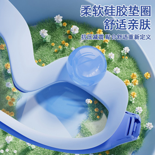 儿童泳镜防水防雾高清男童女童大框游泳眼镜泳帽套装游泳专用装备