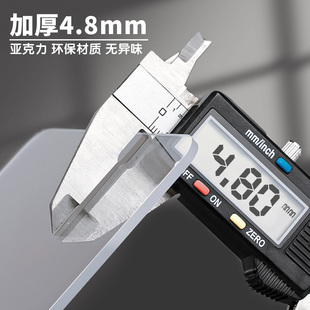 压克力透明书立架分隔板桌面上固定器夹书挡板加厚图书置物架