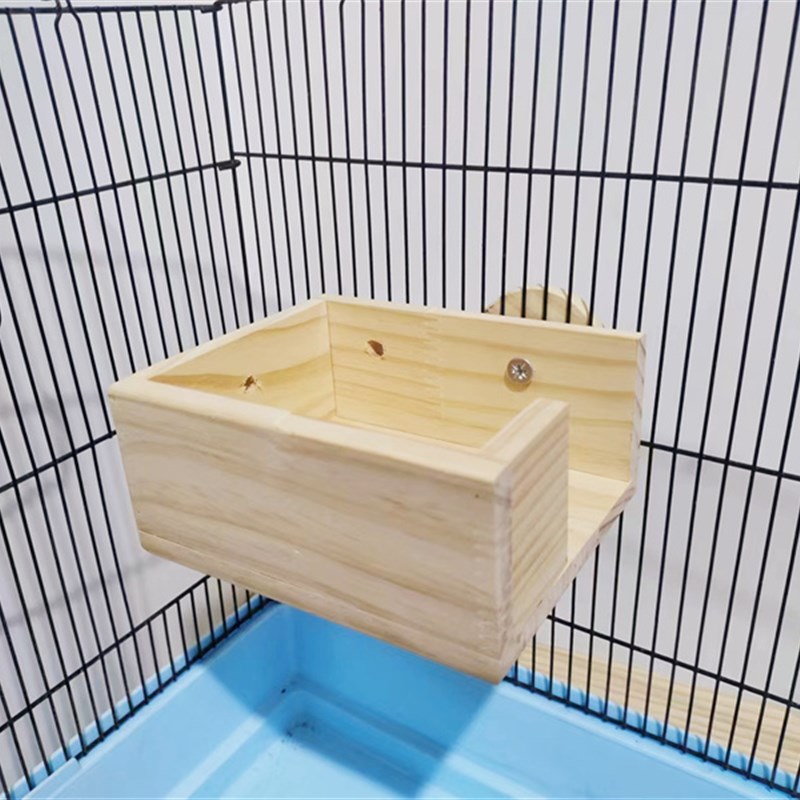 实木可悬挂仓鼠木屋平台躲避屋金丝熊窝嘹望台笼子空间造景配螺丝