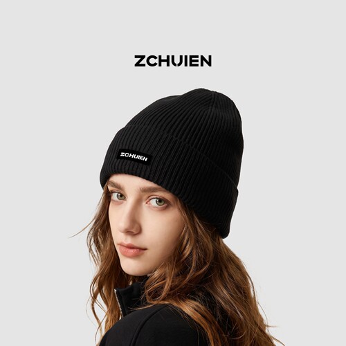 ZCHUIEN针织帽秋冬高端山羊绒