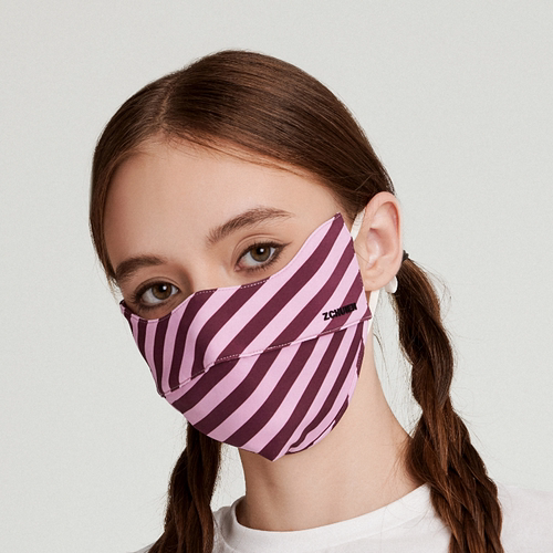条纹口罩防晒防紫外线女