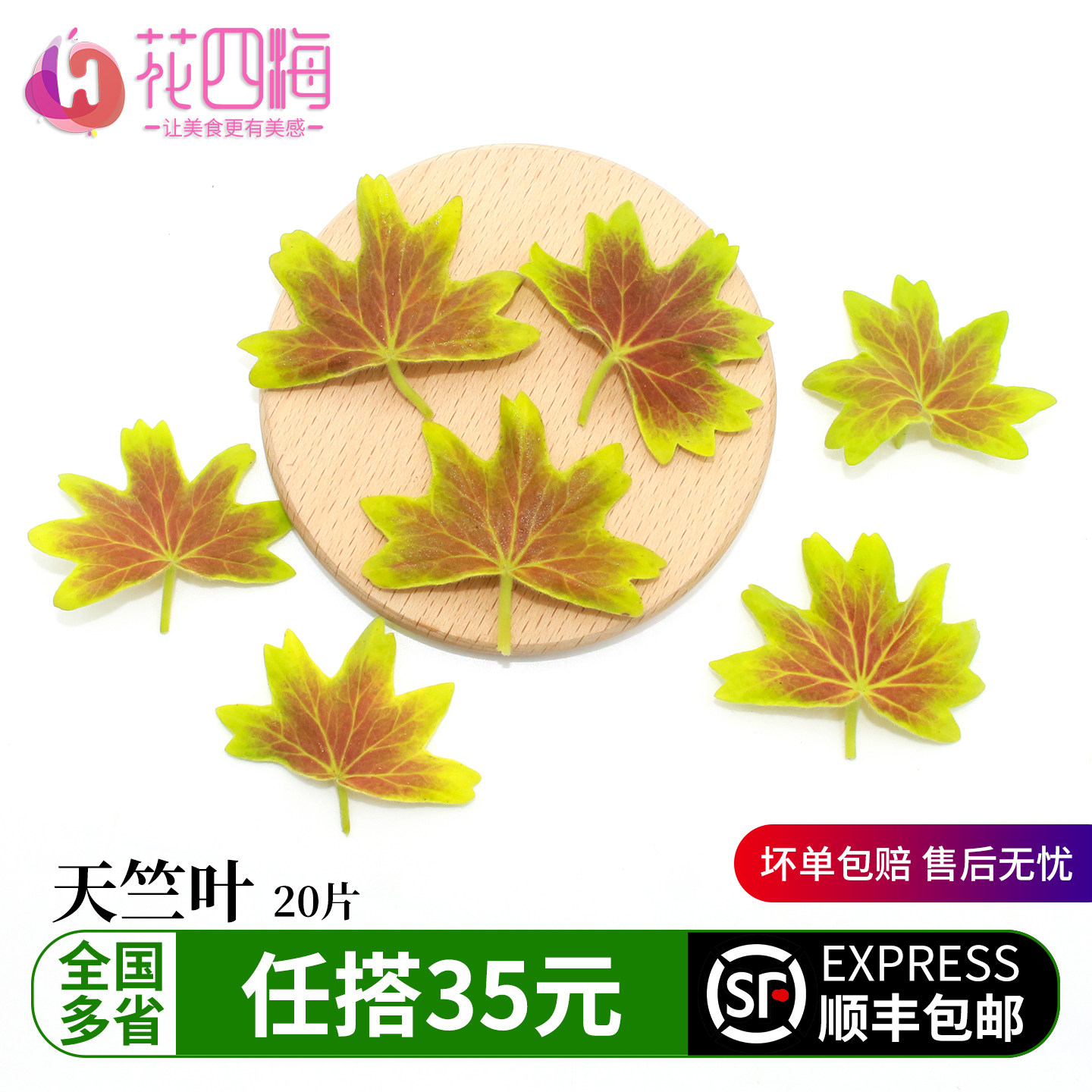 新鲜天竺叶天竺葵叶片中餐日料烘焙蛋糕盘饰西餐摆盘装饰花草点缀