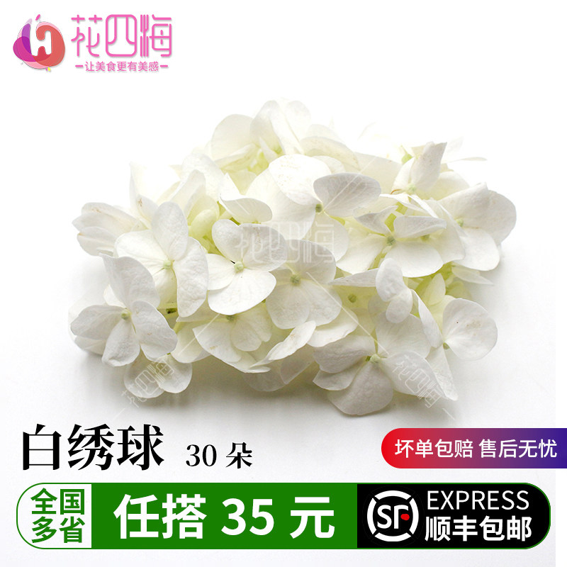 新鲜绣球花 白色绣球花 酒店饭店西餐冷艺摆盘装饰花草 30朵/盒,水产肉类/新鲜蔬果/熟食,其它,淘宝优惠券,粉丝福利购,淘宝优惠卷