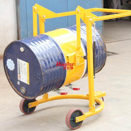 机械式HD80手动倾斜式油桶车可翻转油桶搬运车手摇油桶车