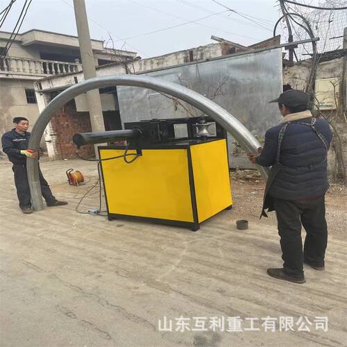圆管方管角铁电动卷圆机 圆管方管弯管机 不锈钢管弯弧机