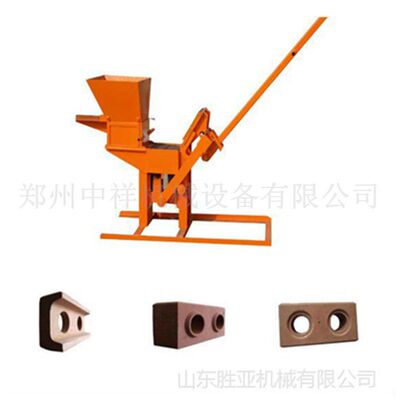 小型人工手压砖机 粘土连锁砖机 brick machine液压黏土砖机